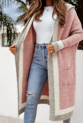 🧥🧶 Cardigan-Maglione Lungo Donna con cappuccio 🍁❄️ perfetto per Autunno & Inverno